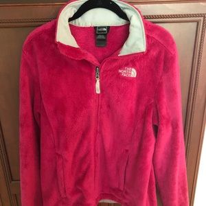 North Face Pink Women’s Fleece Jacket Medium GUC